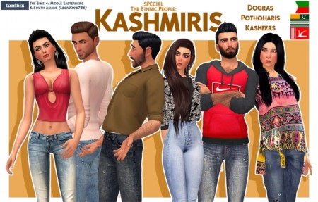 Ethnic People Kashmiris at The Sims 4 Middle Easterners & South Asians
