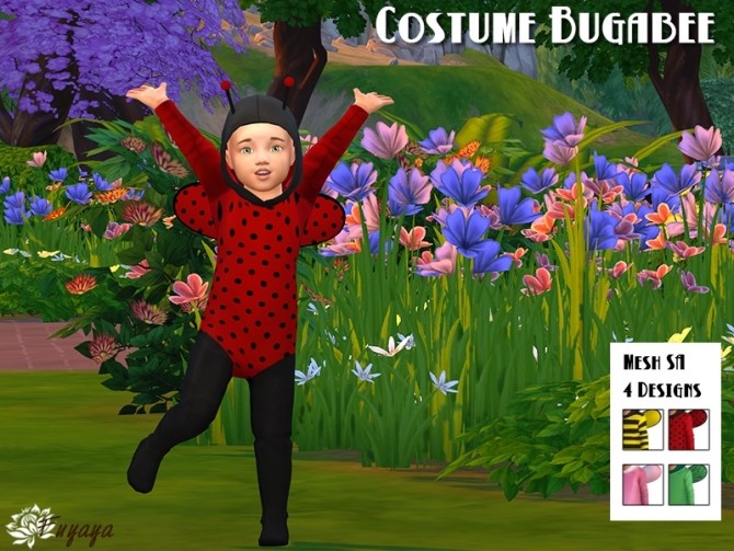 Sims 4 Bugabee costume by Fuyaya at Sims Artists