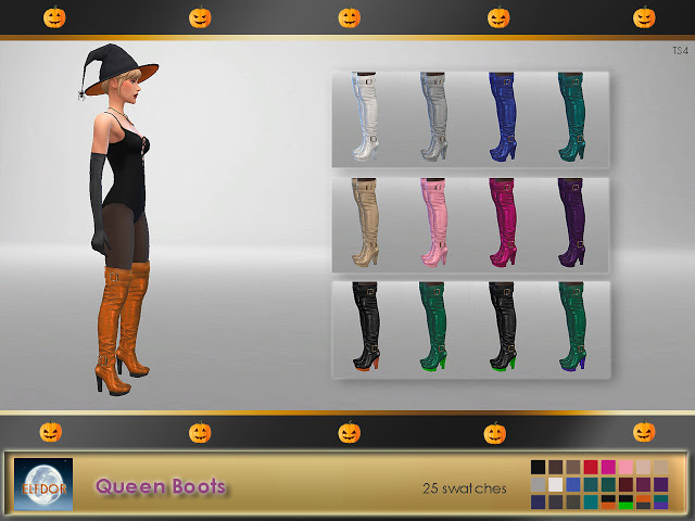 Sims 4 Queen Boots at Elfdor Sims