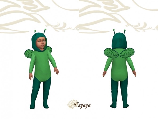 Sims 4 Bugabee costume by Fuyaya at Sims Artists
