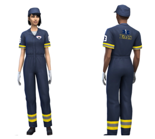 Sims 4 Paramedic Outfit at Josie Simblr