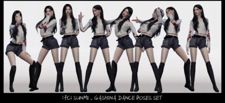 SUNMI GASHINA DANCE POSES SET at Flower Chamber