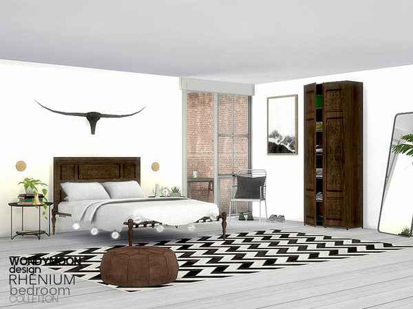 Sims 4 Rhenium Bedroom by wondymoon at TSR