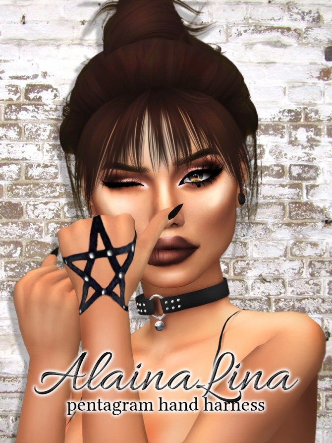 Sims 4 Pentagram Hand Harness at AlainaLina