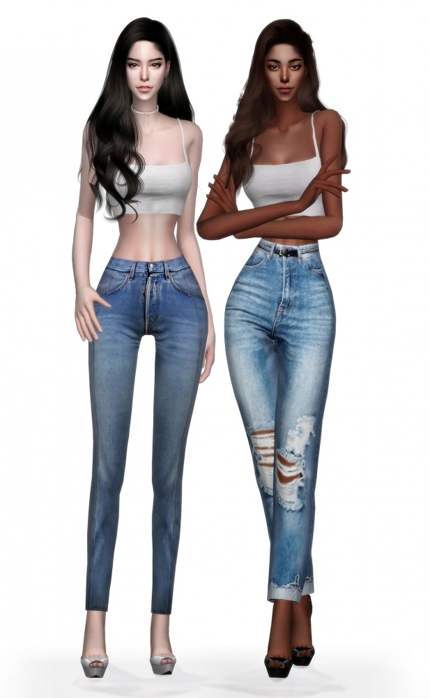 Sims 4 GPME Shapely girls tank top at GOPPOLS Me