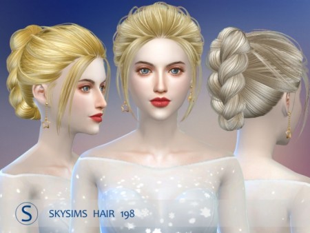 Hair 198 (pay) by Skysims at Butterfly Sims