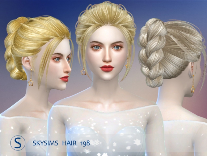 Hair 198 Pay By Skysims At Butterfly Sims Sims 4 Updates 6868