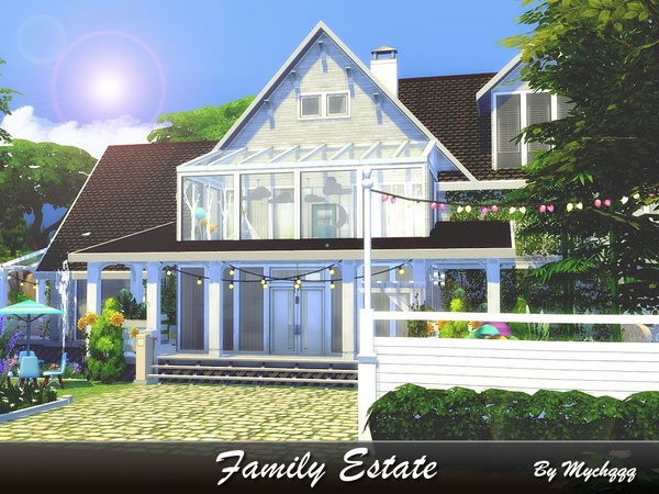 Sims 4 Family Estate by MychQQQ at TSR