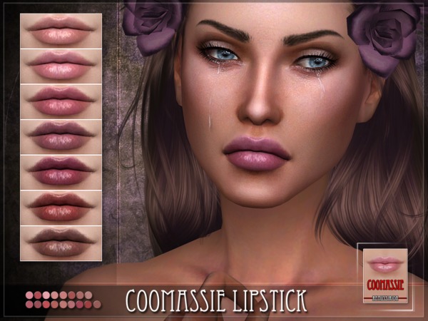 Sims 4 Coomassie Lipstick by RemusSirion at TSR