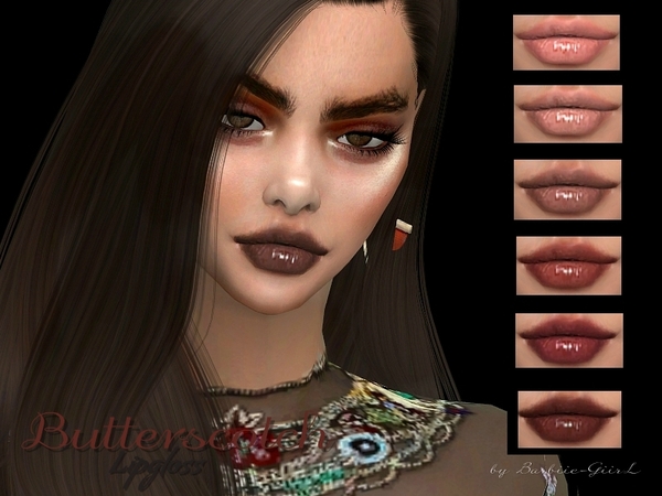 Sims 4 Butterscotch Lipgloss by Baarbiie GiirL at TSR