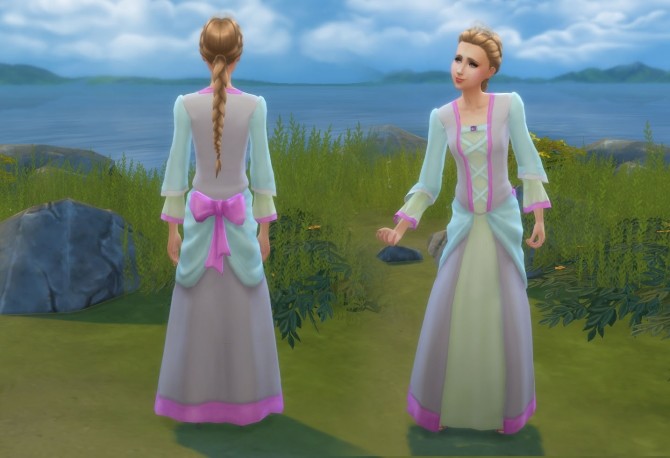 Sims 4 Dress Princess Conversion at My Stuff