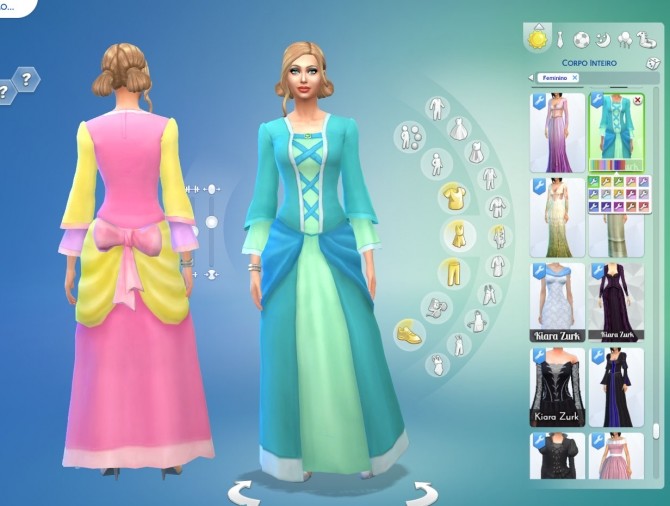 Sims 4 Dress Princess Conversion at My Stuff