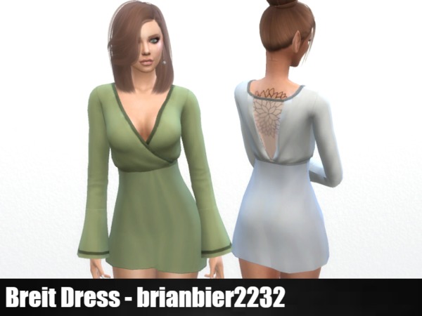 Sims 4 Breit Dress by brian.bier at TSR