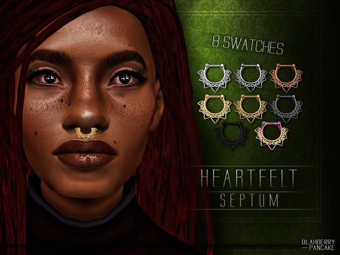 Sims 4 Heartffit septum at Blahberry Pancake