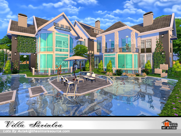 Sims 4 Villa Sarintra NoCC by autaki at TSR