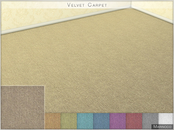 Sims 4 Velvet Carpet by Marinoco at TSR