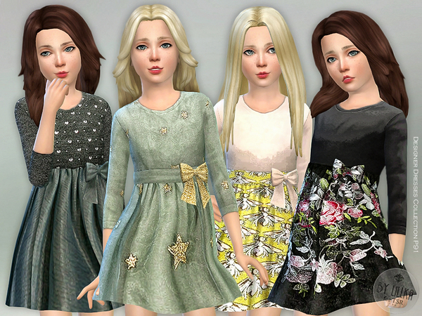 Sims 4 Designer Dresses Collection P9 by lillka at TSR