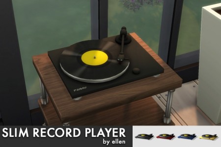 Slim Record Player / Turntable at Simobjects by Ellen