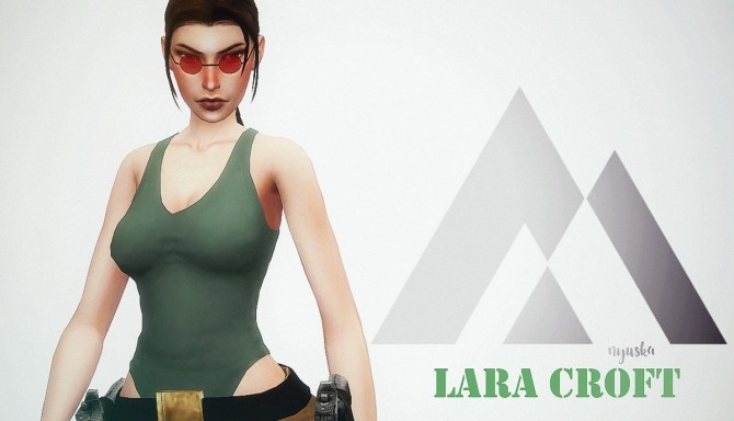 Sims 4 Lara Croft at Nyuska