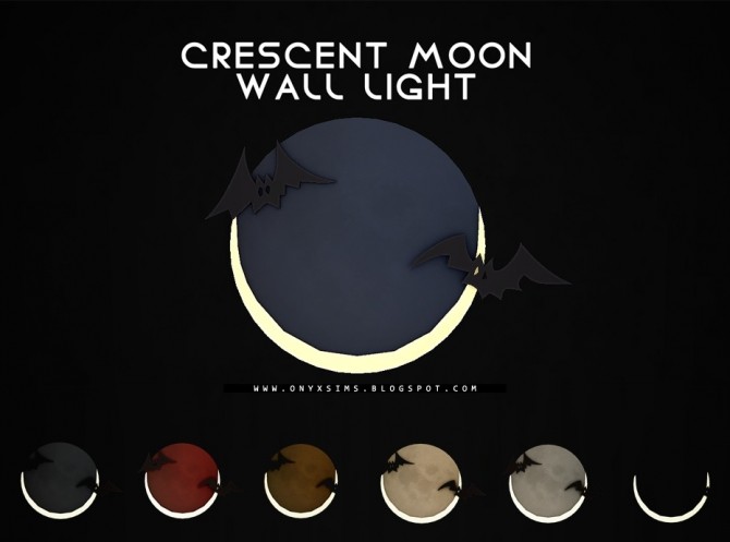 Sims 4 Crescent Moon Light at Onyx Sims