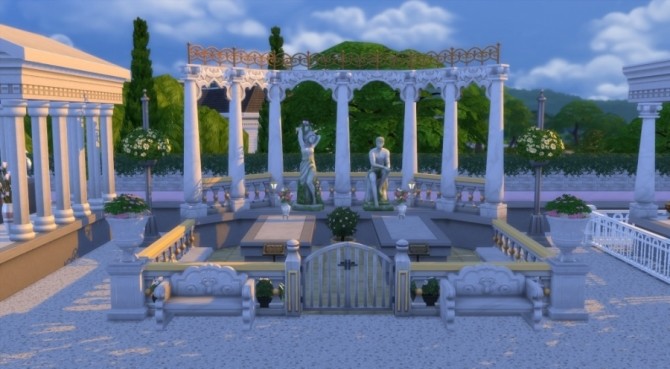 Sims 4 Rest In Peace Cemetery by Pyrénéa at Sims Artists