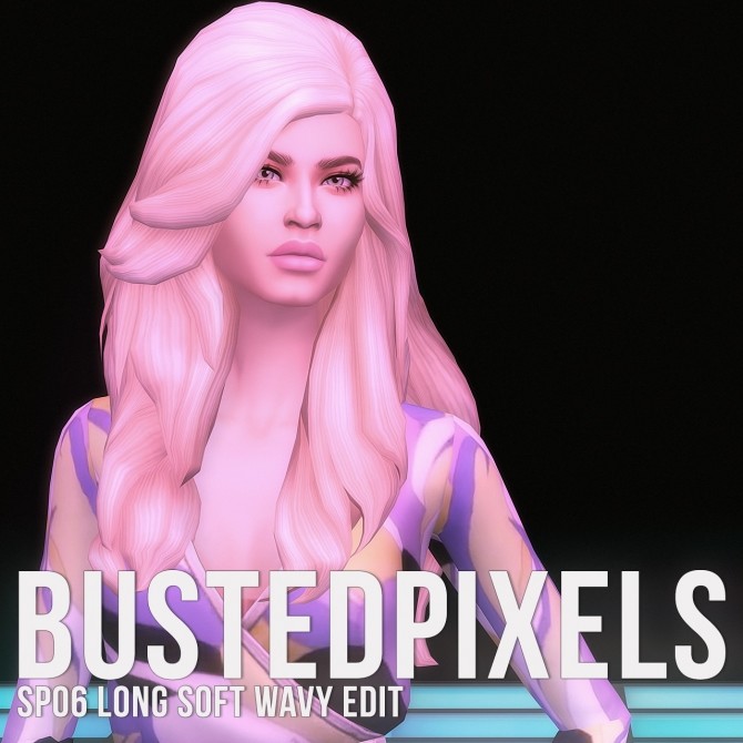 Sims 4 SP06 Long Soft Wavy Female Hair Edit at Busted Pixels