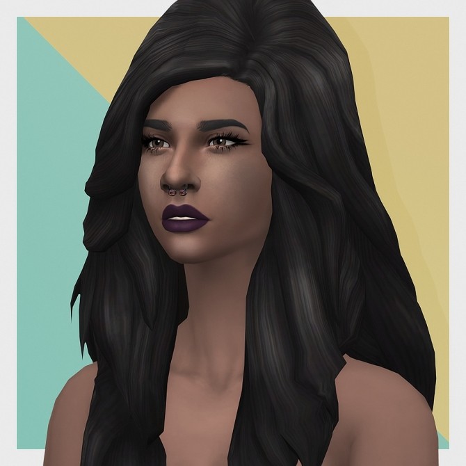 fluffy hair with bangs recolor sims 4 cc