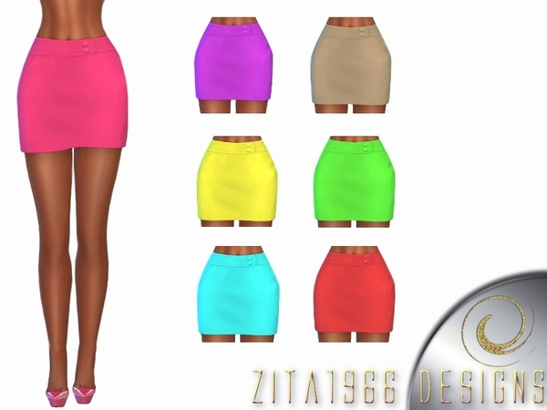 Sims 4 Werk it 9 5 skirt & top by ZitaRossouw at TSR