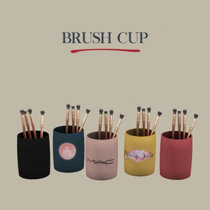 Sims 4 Brush Cups at Leo Sims