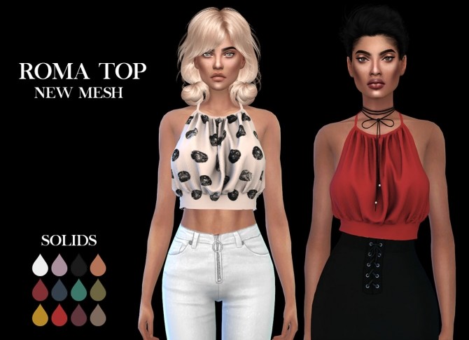 Roma Top at Leo Sims » Sims 4 Updates