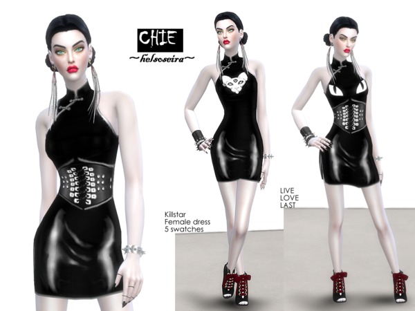 Sims 4 CHIE dress by Helsoseira at TSR