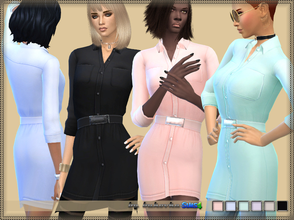 Sims 4 Dress Shirt by bukovka at TSR