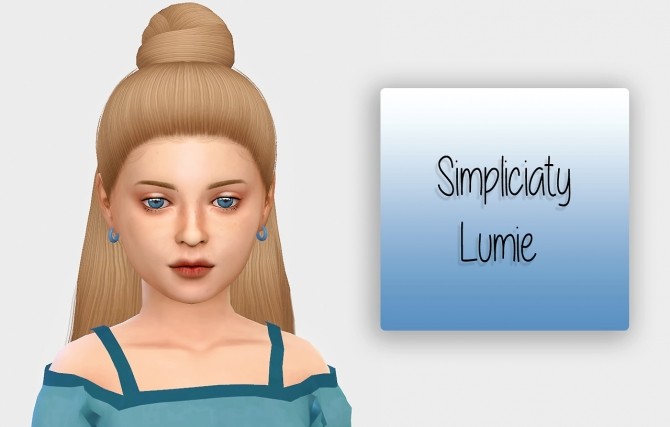 Sims 4 Simpliciaty Lumie Hair Kids Version at Simiracle