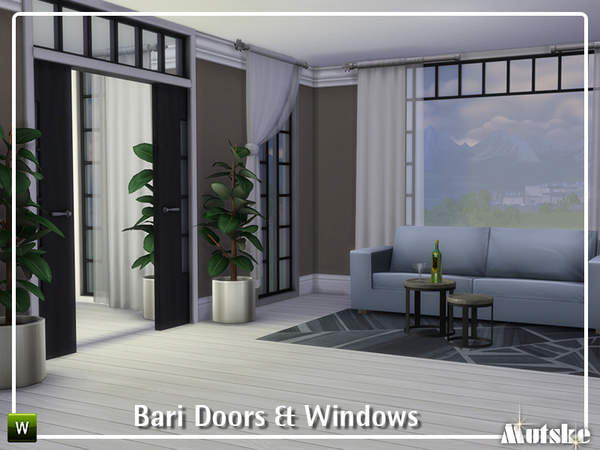 Sims 4 Bari Doors and Windows part 1 by mutske at TSR