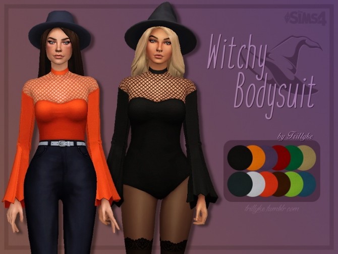 Sims 4 Witchy Bodysuit at Trillyke