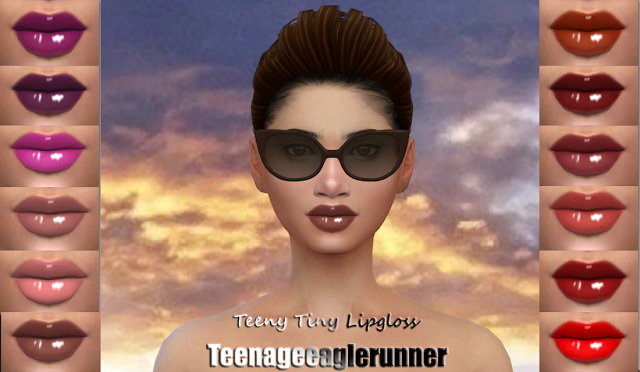 Sims 4 Teeny Tiny Lipgloss at Teenageeaglerunner
