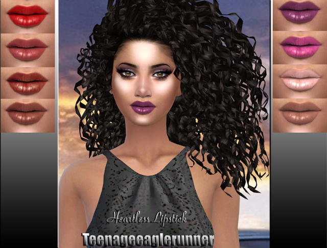 Sims 4 Heartless Lipstick at Teenageeaglerunner
