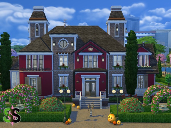 Sims 4 Red October house by SIMSnippets at TSR