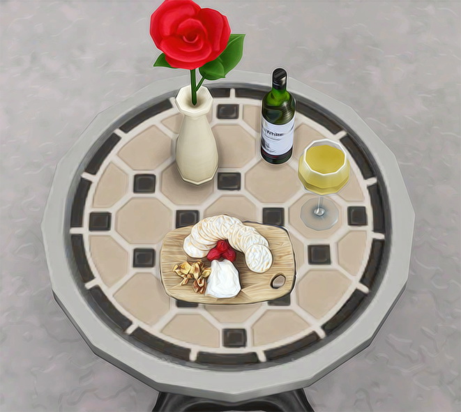 Sims 4 Fancy Meal Clutter at Josie Simblr