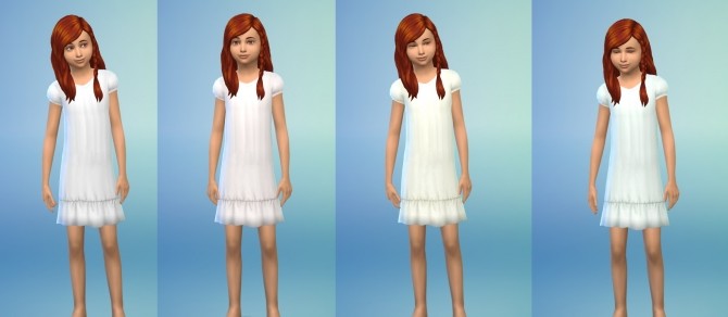 Sims 4 Vintage nightgown for kids by Maggie Creel at Mod The Sims