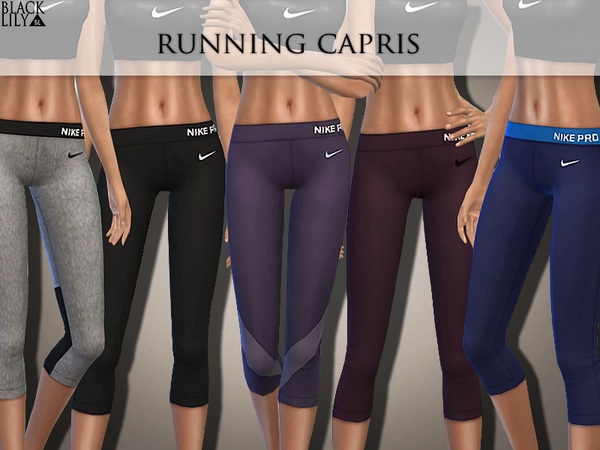 Sims 4 Running Capris by Black Lily at TSR