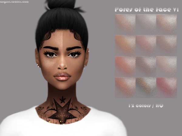 Sims 4 Pores of the face V1 by ANGISSI at TSR