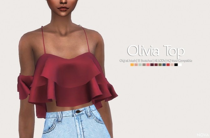 Sims 4 Olivia Top at NOVA