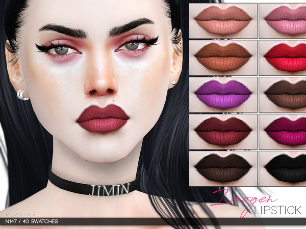 Sims 4 Imogen Lipstick N147 by Pralinesims at TSR
