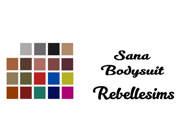 Sims 4 Sana Bodysuit Acc by Rebellesims at TSR