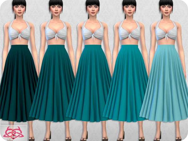 Sims 4 The Vanora Skirt RECOLOR 1 by Colores Urbanos at TSR