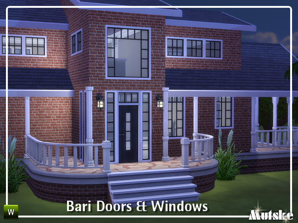 Sims 4 Bari Doors and Windows part 1 by mutske at TSR
