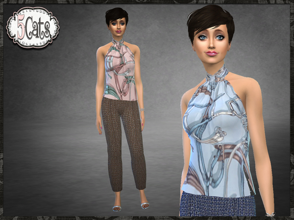 Sims 4 Business Casual Tweed Set by Five5Cats at TSR