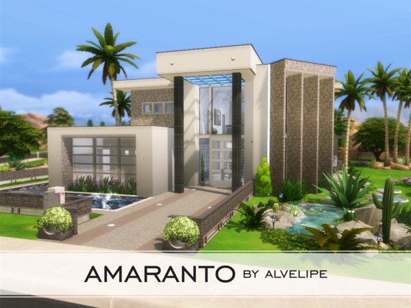 Sims 4 Amaranto house by alvelip at TSR