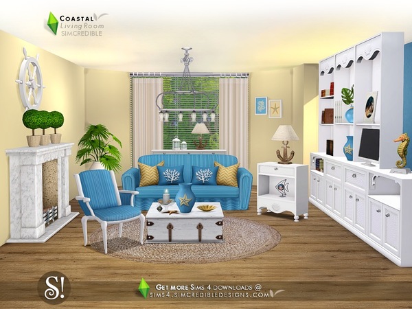 Sims 4 Coastal Living by SIMcredible at TSR